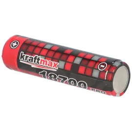 XCell Kraftmax 18700 Pro Akku mit PCB Schutzschaltung - speziell für LED Taschenlampen 3,7V 9,62 Wh