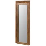 MASSIVMOEBEL24.DE Wandspiegel Akazie 56x8x150 Natur lackiert BARK #122