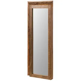 MASSIVMOEBEL24.DE Wandspiegel Akazie 56x8x150 Natur lackiert BARK #122