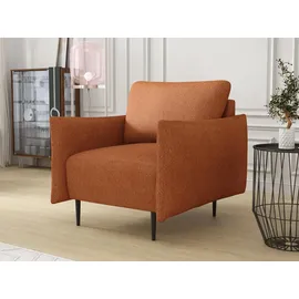 Mirjan24 Sessel Lambi Textil 98 x 85 x 90 cm Orange mit Kissen