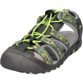 CMP Kids SAHIPH Hiking Sportliche Sandale, Grau-Limettengrün (Graffite-Lime Green), 40 EU