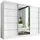 A&J MöbelLand Schiebetürenschrank AURELIA 1 200 x 215 x 59,5 cm Weiß