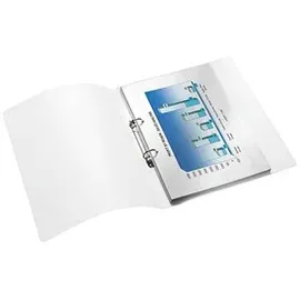 Leitz WOW Ringbuch 2-Ringe perlweiß