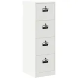 vidaXL Aktenschrank 2 pcs 44 x 50 x 106,5 cm Weiß