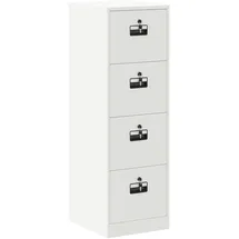 vidaXL Aktenschrank 2 pcs 44 x 50 x 106,5 cm Weiß