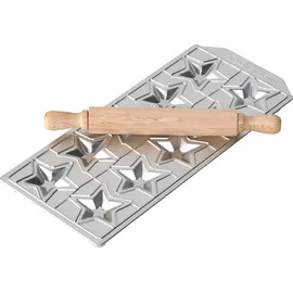 Gsd Raviolamp 10 stelline Pastamaschine Silber