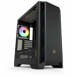 ATX Semi-Tower Gehäuse Forgeon Mithril Schwarz