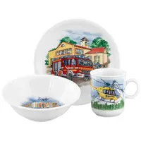 SELTMANN WEIDEN 3er Set Kindergeschirr Set Compact Blaulicht in