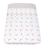 Chicco 2-teiliges Bettwäsche-Set für Kinderbett, N2M, 100% Baumwolle, kompatibel mit Chicco Next2Me und Matratzen von 50 x 83 cm, Bettlaken und Spannbettlaken, 0 Monate +, Rosa