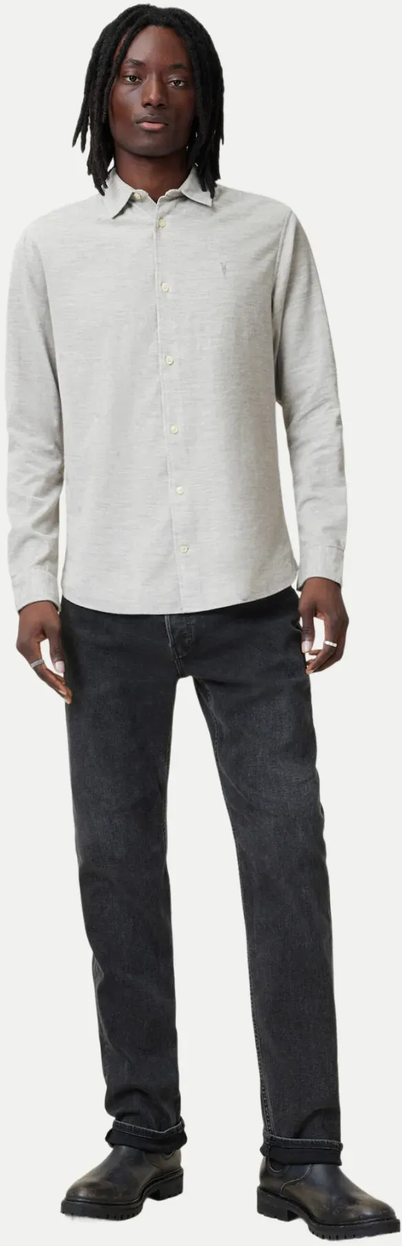 Relaxed-Fit Hemd Lorella Grau S