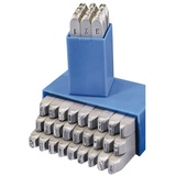 Dönges Handschlagstempelsatz spitz, 27-teilig, A - Z, Schrifthöhe 10 mm