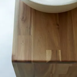 Tikamoon Badezimmermöbel aus Akazienholz 60 cm Lila