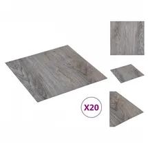vidaXL PVC-Fliesen Selbstklebend 20 Stk. 1,86 m2 Hellbraun