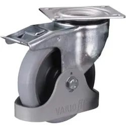 VARIOfit Bremsrolle 160 x 40 mm grau (thermoplastisch)