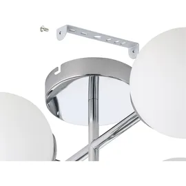 EGLO LED Deckenleuchte CASTROVIDO für Badezimmer 4xG9/4,2W/230V IP44", chrom, - Chrom glänzend