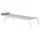Beliani Sonnenliege 200 x 66 x 23 cm Grau/Weiß