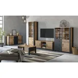 Home Affaire Wohnwand Olin, (Set, 3-St) schwarz