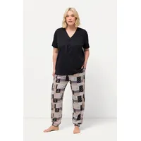Ulla Popken Pyjama in schwarz | 46-48