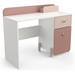 habeig Kinderschreibtisch Kinder Schreibtisch Kindertisch Kindermöbel (Rosa/Weiss #230) rosa