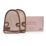 Waschies Massagehandschuh - Hautschonende Massage mit Ramie-Peelingseite 2 St Set