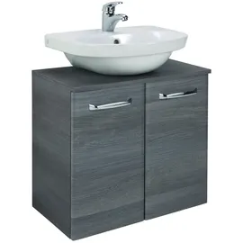 Pelipal Waschbeckenunterschrank 60 x 53 x 33 cm Grau