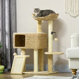 PawHut Kratzbaum 60 x 40 x 98 cm beige