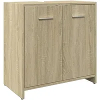 VidaXL Waschbeckenunterschrank Sonoma-Eiche 60x33x60 cm Holzwerkstoff