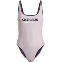 Adidas Women's Sportswear U-Back Swimsuit Badeanzug, Preloved Fig/Aurora Black, 42