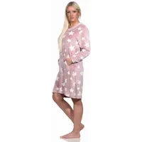 Normann langarm Nachthemd Bündchen Sterne Coralfleece - 76770 in