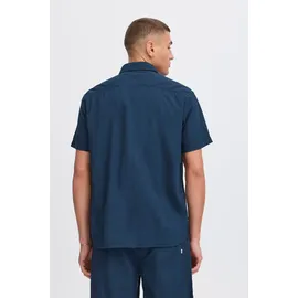 !Solid Kurzarmhemd Blau S