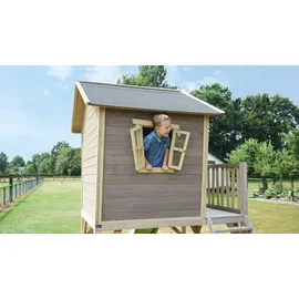 EXIT TOYS Spielhaus Crooky 700 grau/beige