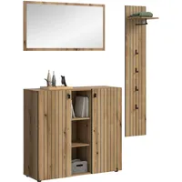 Möbel Boss STATION Garderobenset 157x192x37 cm braun