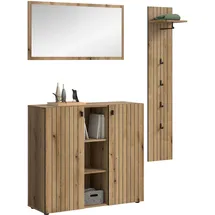 Möbel Boss STATION Garderobenset 157x192x37 cm braun
