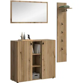 Möbel Boss STATION Garderobenset 157x192x37 cm braun
