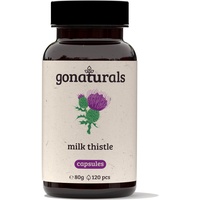 GoNaturals Mariendistel Komplex mit Artischoke, Löwenzahn und Desmodium 100% bio & vegan - 120 Kapseln für 4 Monate - Mariendiestelkapseln hochdosiert, Milk Thistle