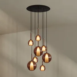 s.luce Belluna 8-flg. Ø 80 cm rund braun