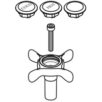 Hansgrohe Griff Axor Montreux 2-Griff Waschtischarmatur warm/kalt chrom
