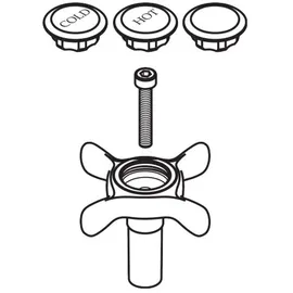 Hansgrohe Griff Axor Montreux 2-Griff Waschtischarmatur warm/kalt chrom