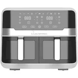 Master Pro MasterPRO Rocket Duo Heißluft-Fritteuse 9 l 2400 W mit Display, Kontrollleuchte Schwarz, Silber