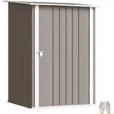 ComfortXL Gerätehaus, Braun, Metall, 103x160x100 cm, Aufbewahrung & Schutzhüllen, Geräteschuppen