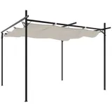 vidaXL Pergola mit Schiebedach Creme 295x292x230 cm