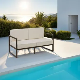Tectake Comosa Loungesofa braun/beige