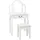 vidaXL Schminktisch, Mit Hocker Weiß 65x36x128 cm) Paulownia-holz Mdf vidaXL,