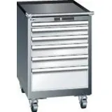 Schubladenschrank 27x27E B564xT572xH890mm NCS6502-S/RAL7035 fahrb. 5 Schubladen 75kg - Artikel: 7830306165