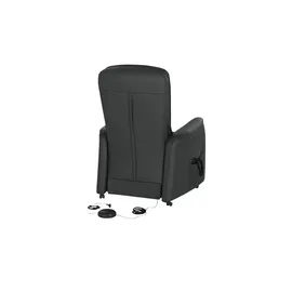 HIMOLLA Fernsehsessel 7568 Leder 77 x 110 x 93 cm Schwarz elektrisch