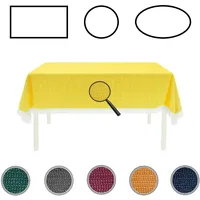 EXKLUSIV HEIMTEXTIL Gartentischdecke mit Fransen Tischdecke Classic Outdoor PVC