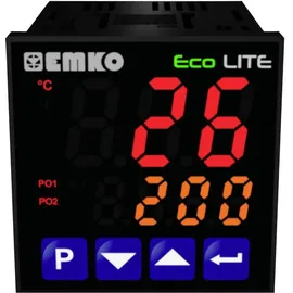 EMKO ecoLITE.4.5.1R.0.0 Temperaturregler Pt100 -199 bis +999°C Relais 5A (L x B x H) 90 x 48 x 48mm