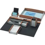 RUMOLD Schreibtisch-Set Buche/Aluminium 6 St.