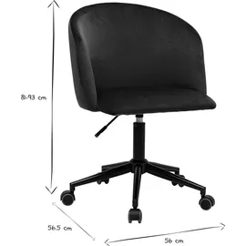 miliboo VANITY Samt Petrolblau