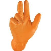 Grippaz Nitrile Gloves Grippaz 246 Orange 50 pieces O